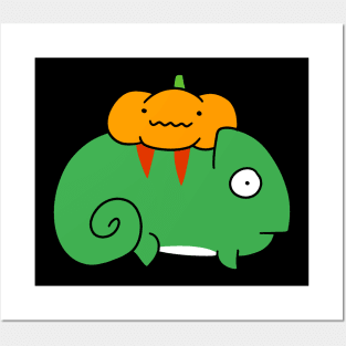 Little Pumpkin and Chameleon Posters and Art